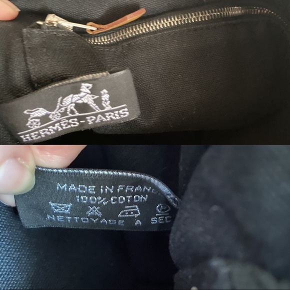 SOLD Hermes Tote Canvas Fourre Tout PM Purse Bag - Picture 6 of 8